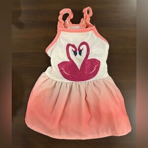 Pink Flamingo Dress for Dog